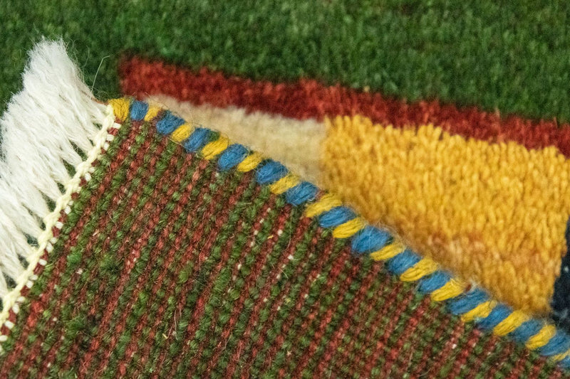 Gabbeh tapijt - Perzisch - 60 x 40 cm - groen