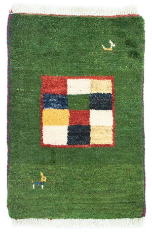 Gabbeh tapijt - Perzisch - 60 x 40 cm - groen