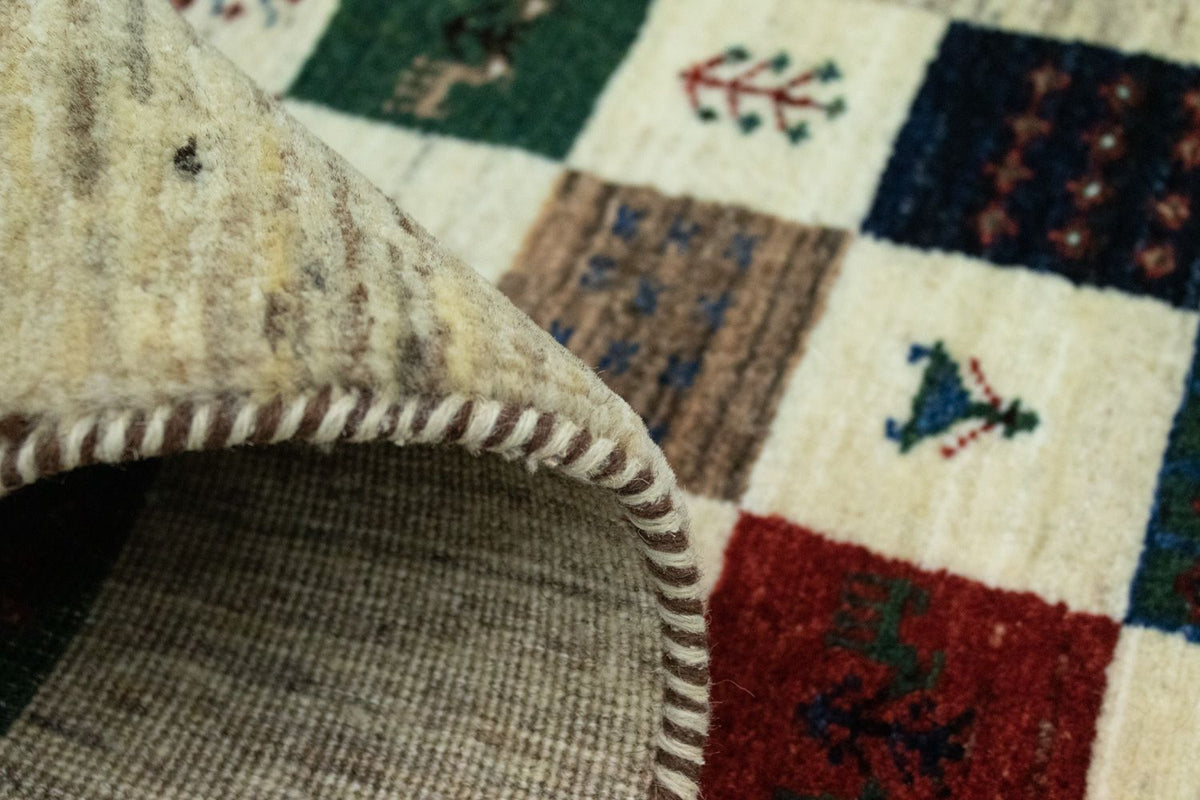 Gabbeh Tapijt - Loribaft Perzisch - 124 x 83 cm - gekleurd