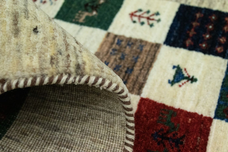 Gabbeh Tapijt - Loribaft Perzisch - 124 x 83 cm - gekleurd