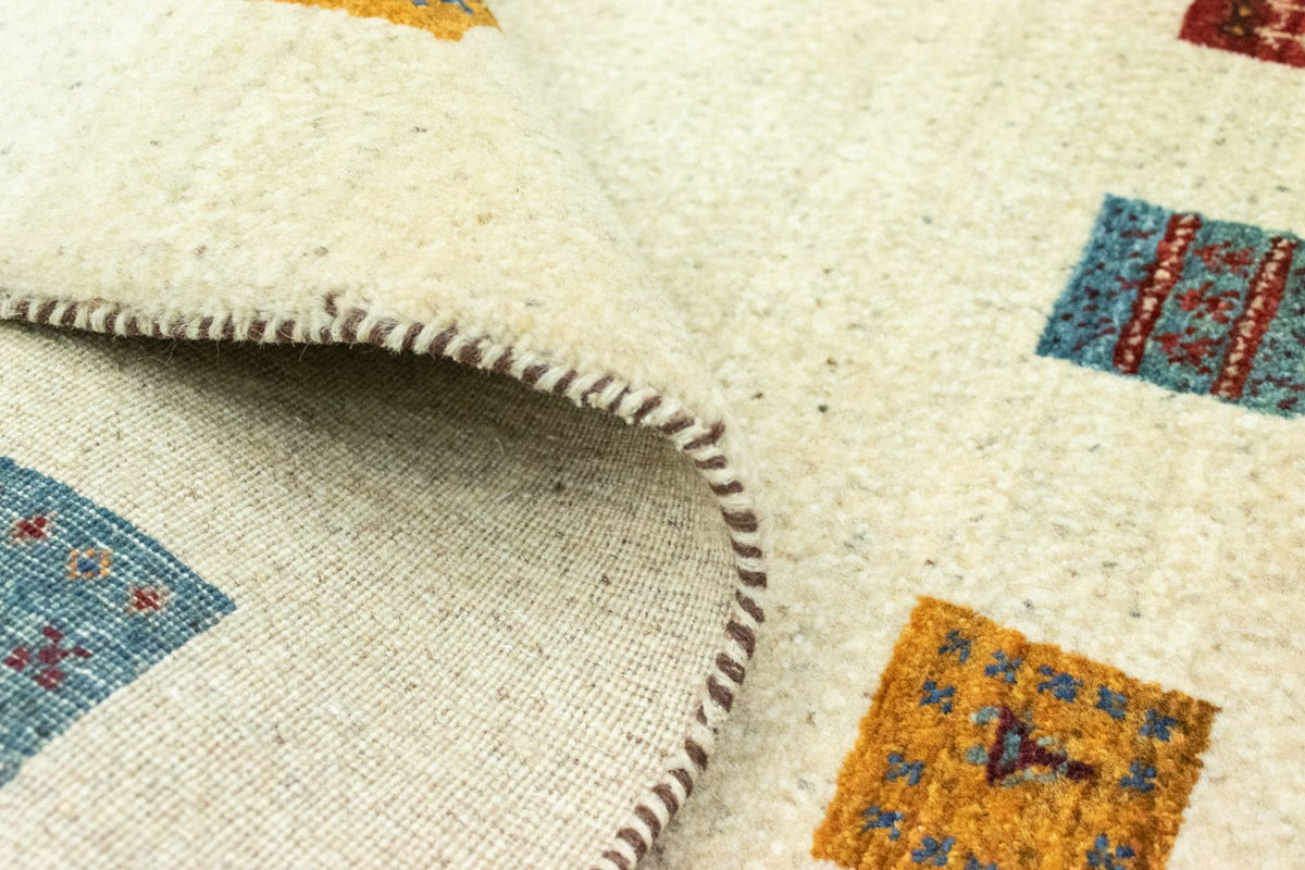 Gabbeh Tapijt - Loribaft Perzisch - 128 x 80 cm - beige