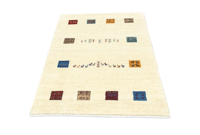 Gabbeh Tapijt - Loribaft Perzisch - 128 x 80 cm - beige