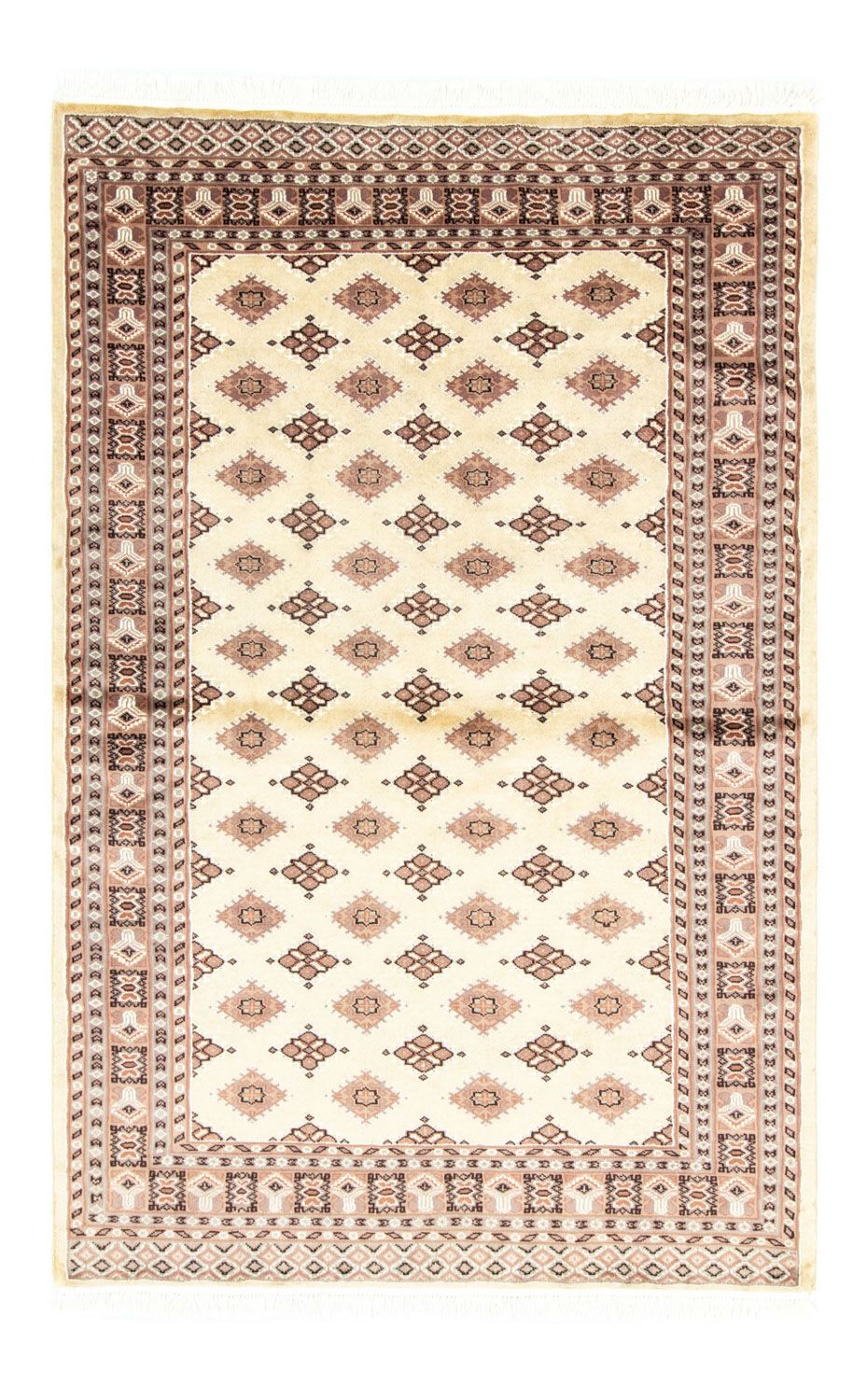 Pakistaans tapijt - 188 x 126 cm - beige