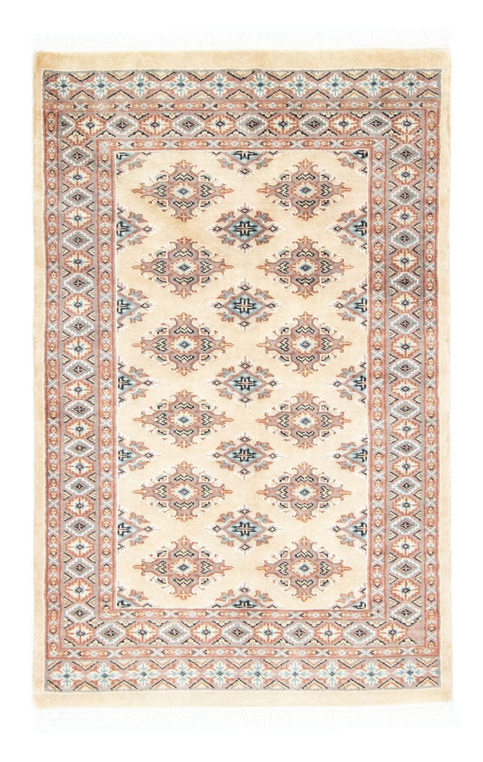 Pakistaans tapijt - 122 x 77 cm - beige