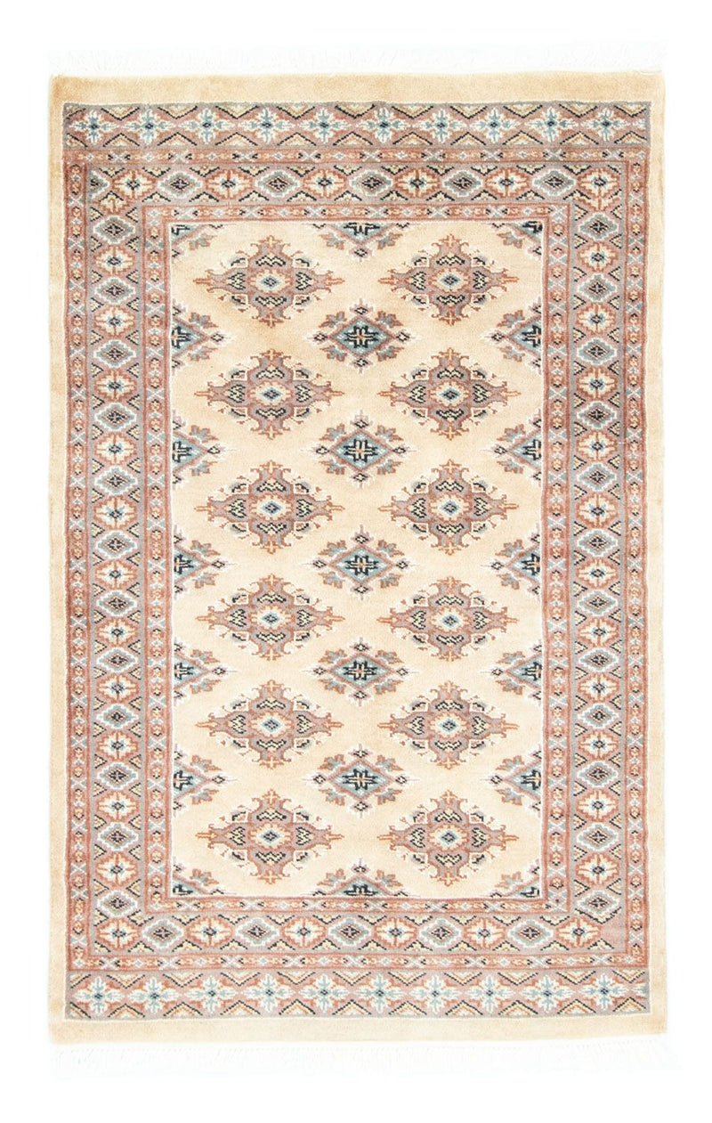 Pakistaans tapijt - 122 x 77 cm - beige
