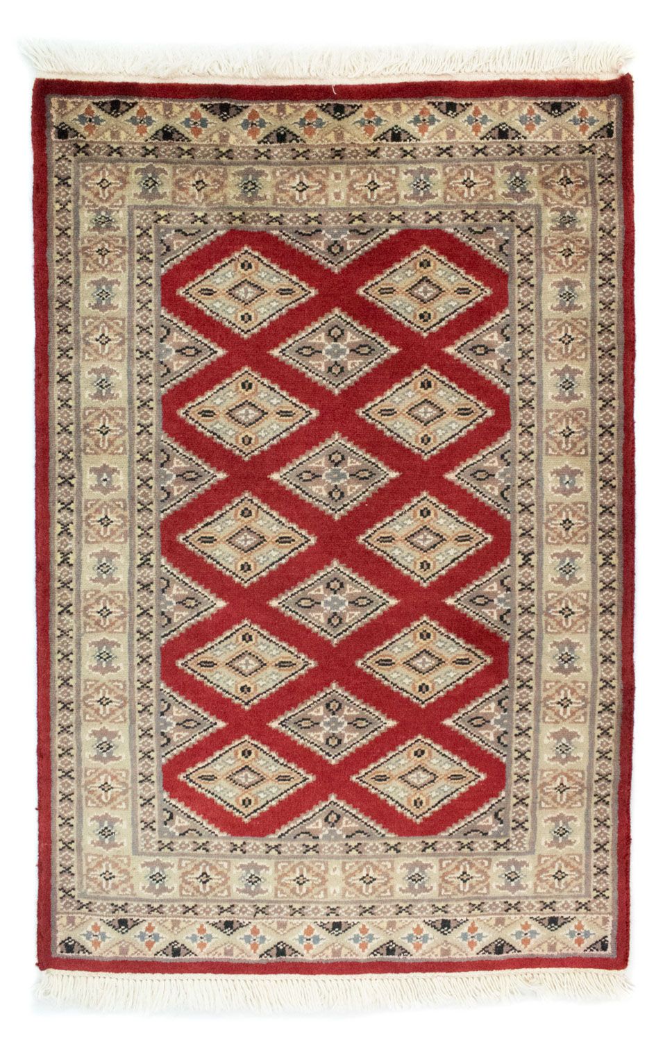 Pakistaans tapijt - 93 x 62 cm - rood