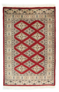Pakistaans tapijt - 93 x 62 cm - rood