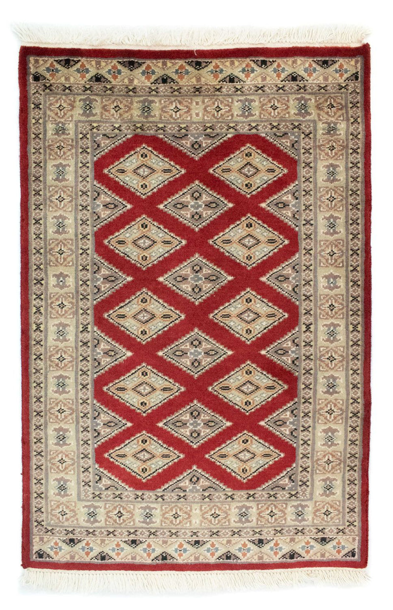Pakistaans tapijt - 93 x 62 cm - rood