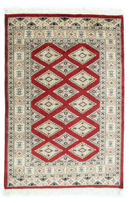 Pakistaans tapijt - 93 x 63 cm - rood