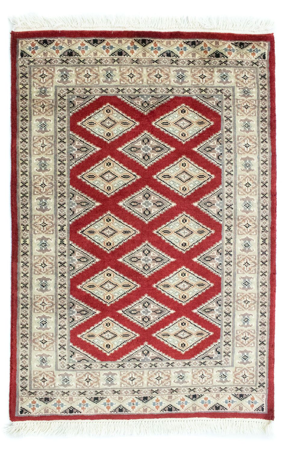 Pakistaans tapijt - 93 x 63 cm - rood