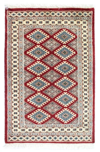 Pakistaans tapijt - 91 x 62 cm - rood