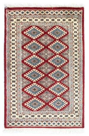 Pakistaans tapijt - 91 x 62 cm - rood