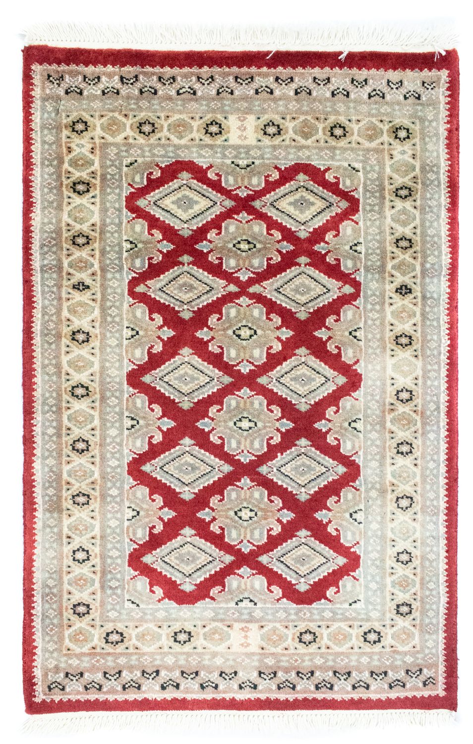 Pakistaans tapijt - 96 x 63 cm - rood