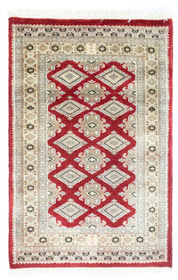 Pakistaans tapijt - 96 x 63 cm - rood