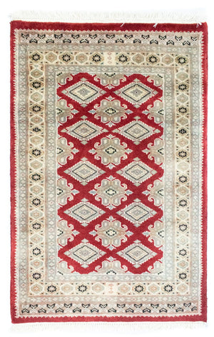 Pakistaans tapijt - 96 x 63 cm - rood