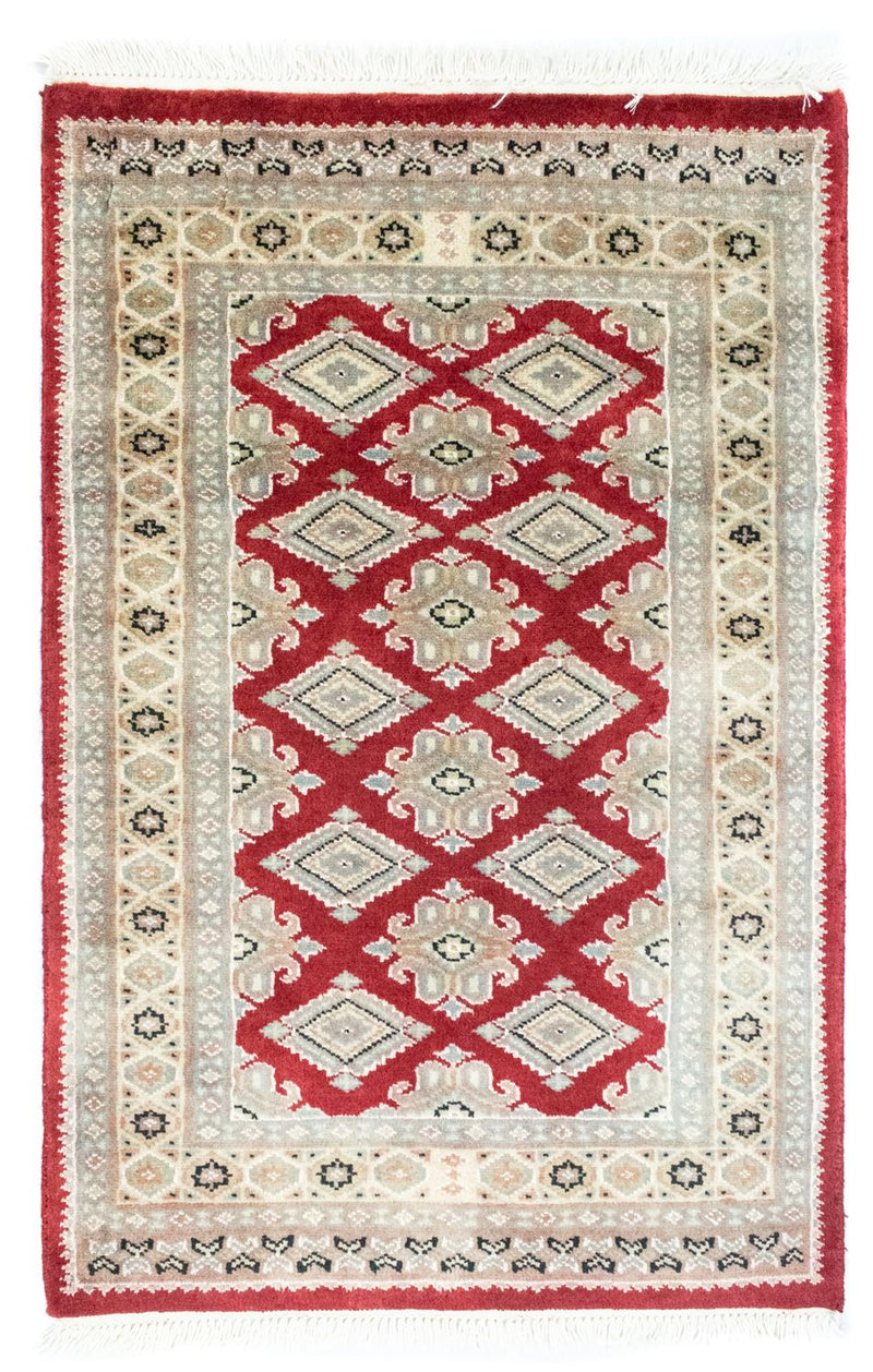 Pakistaans tapijt - 96 x 63 cm - rood