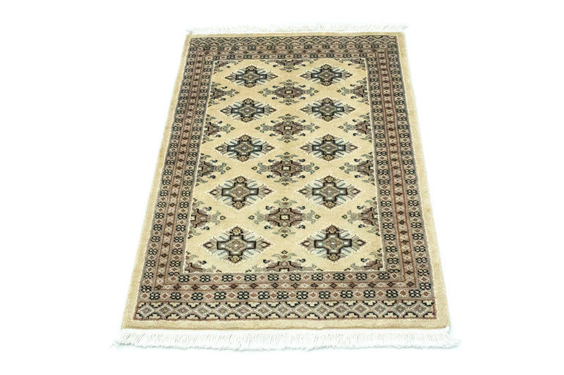 Pakistaans tapijt - 93 x 61 cm - beige