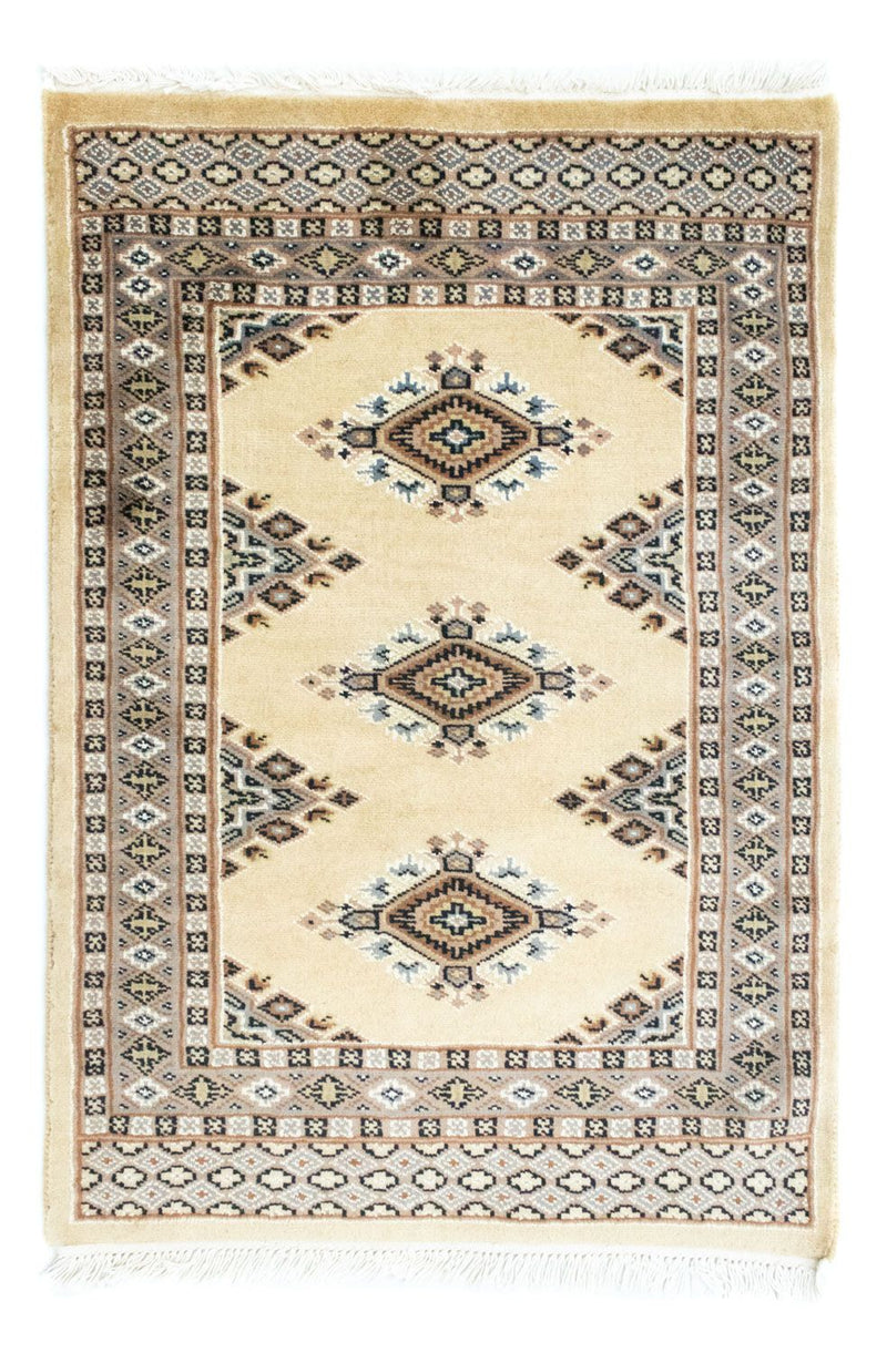 Pakistaans tapijt - 92 x 64 cm - beige