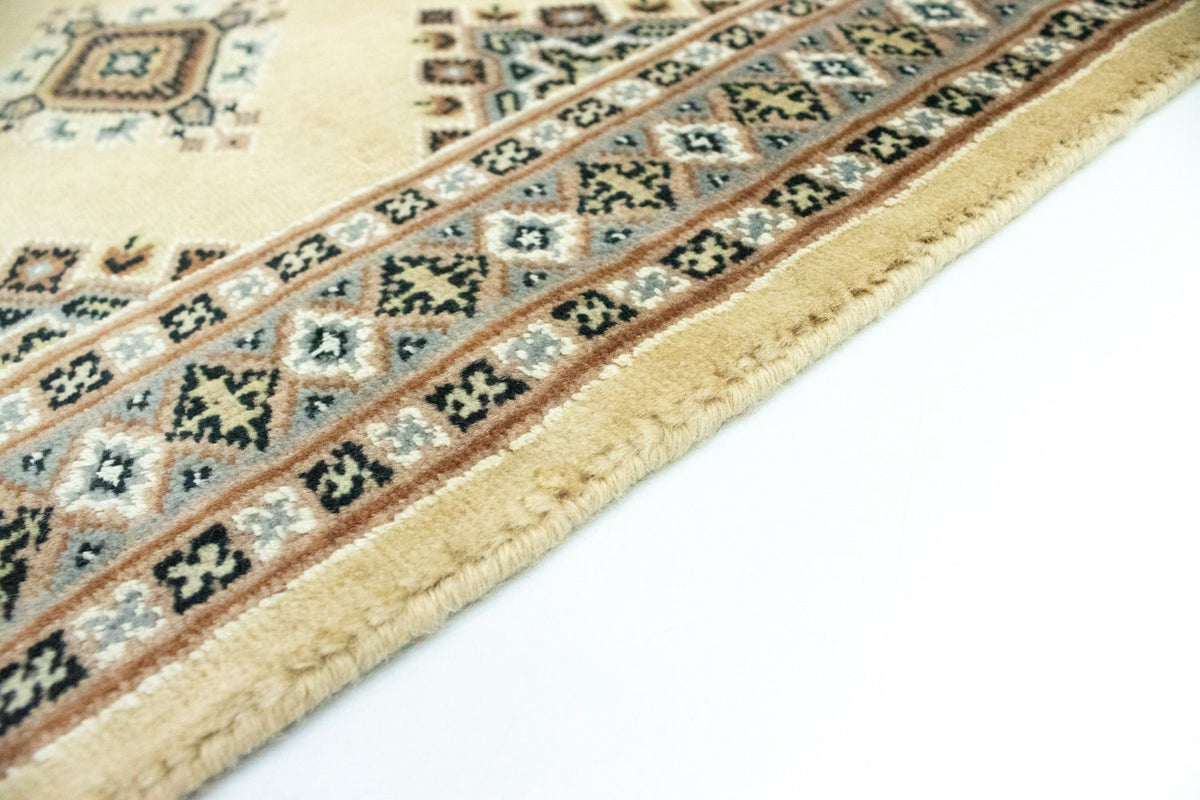 Pakistaans tapijt - 92 x 64 cm - beige