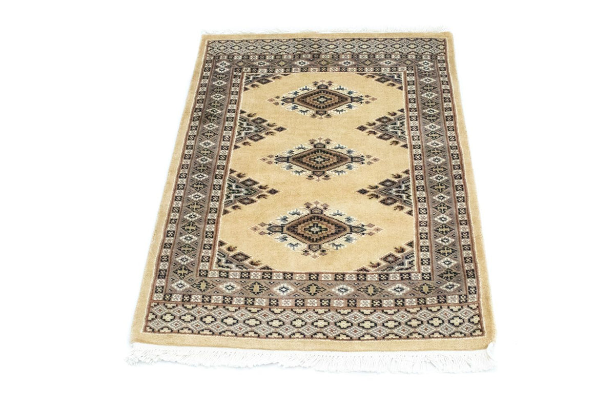 Pakistaans tapijt - 92 x 64 cm - beige