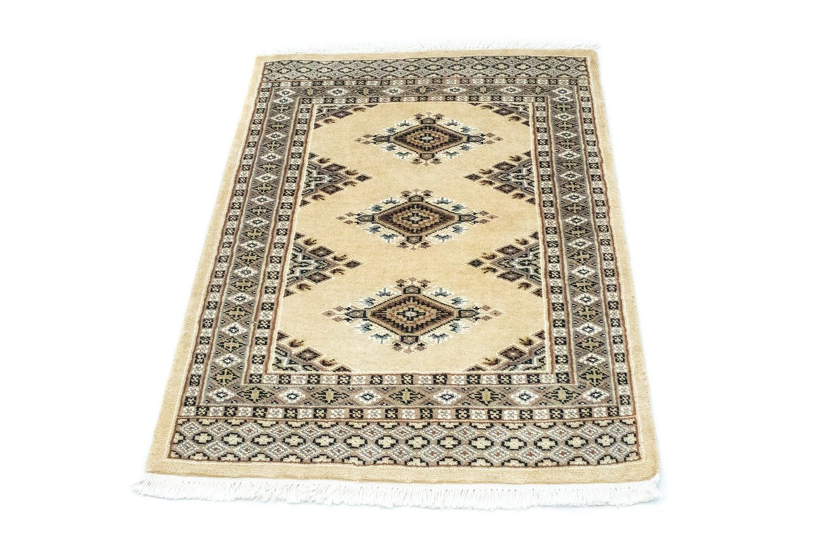 Pakistaans tapijt - 94 x 64 cm - beige