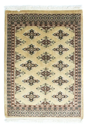 Pakistaans tapijt - 87 x 62 cm - beige