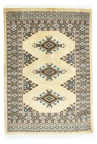 Pakistaans tapijt - 92 x 64 cm - beige