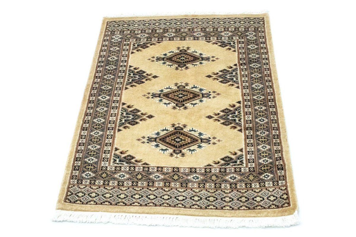 Pakistaans tapijt - 92 x 64 cm - beige