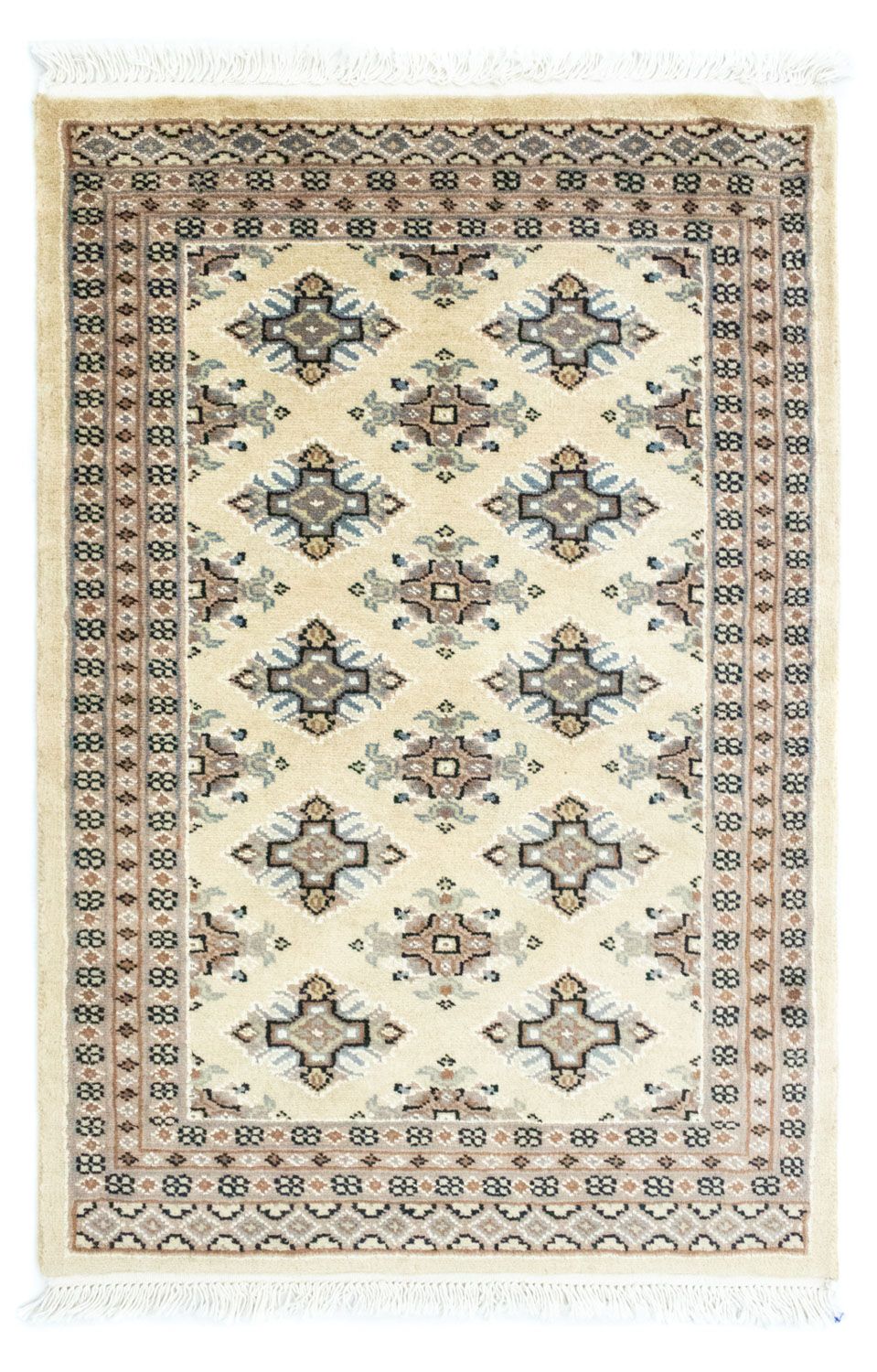 Pakistaans tapijt - 92 x 62 cm - beige
