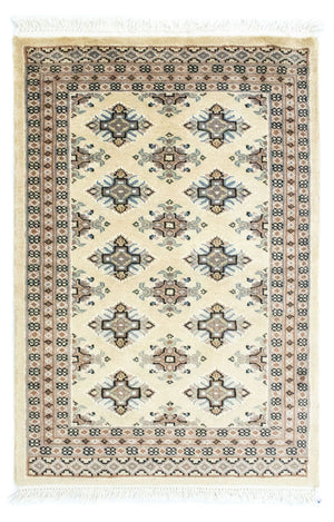 Pakistaans tapijt - 92 x 62 cm - beige