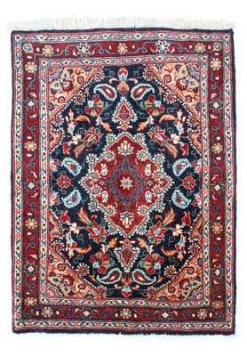 Perzisch tapijt - Bijar - 90 x 70 cm - blauw