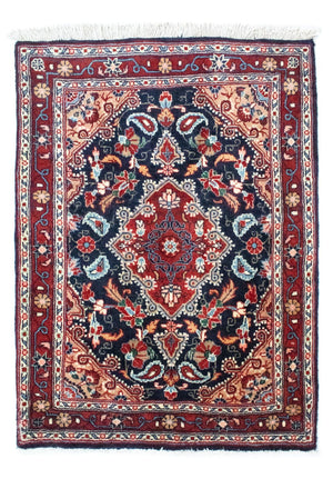 Perzisch tapijt - Bijar - 90 x 70 cm - blauw
