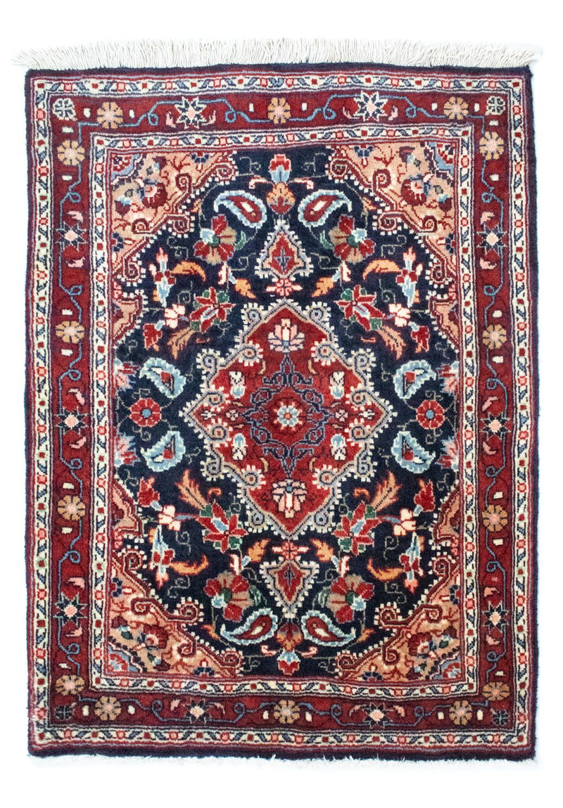 Perzisch tapijt - Bijar - 90 x 70 cm - blauw