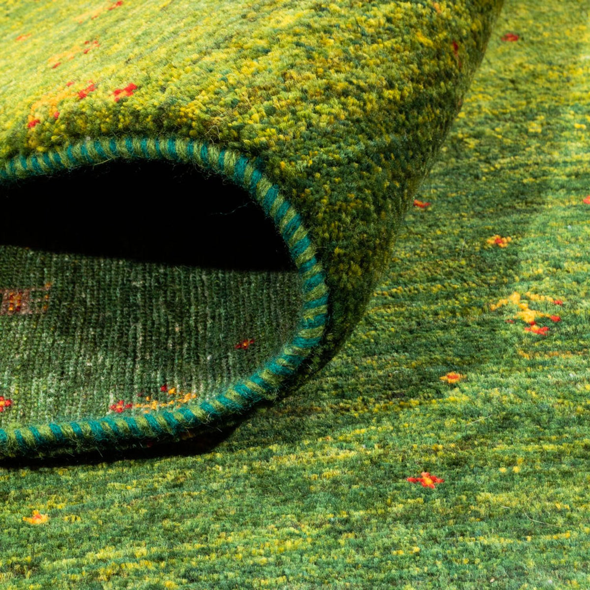 Gabbeh Tapijt - Loribaft Perzisch - 238 x 172 cm - groen