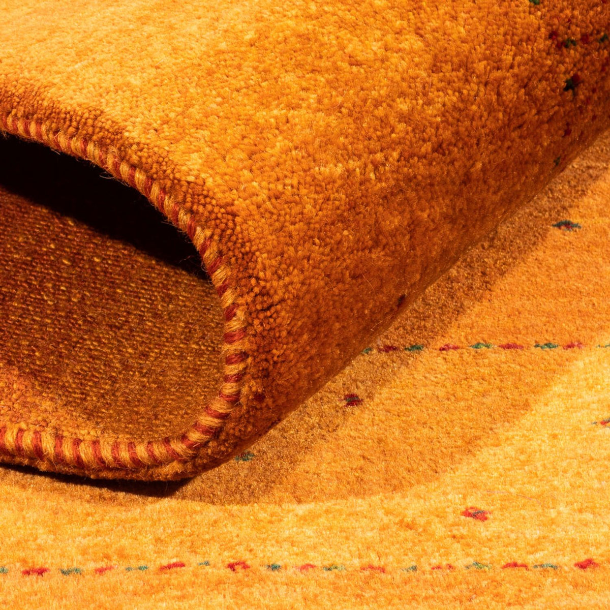 Gabbeh Tapijt - Loribaft Perzisch - 160 x 110 cm - oranje