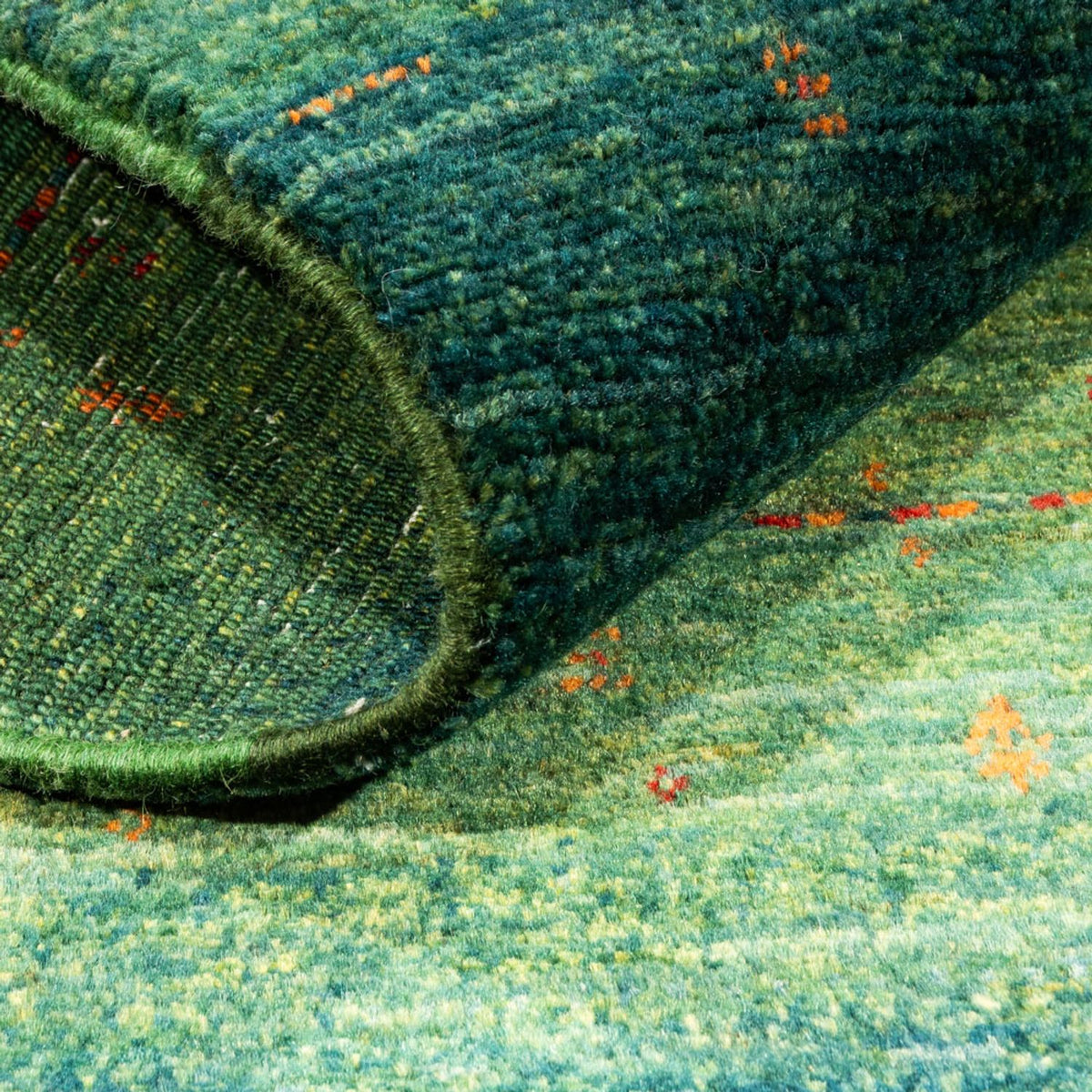 Gabbeh Tapijt - Loribaft Perzisch - 152 x 107 cm - groen