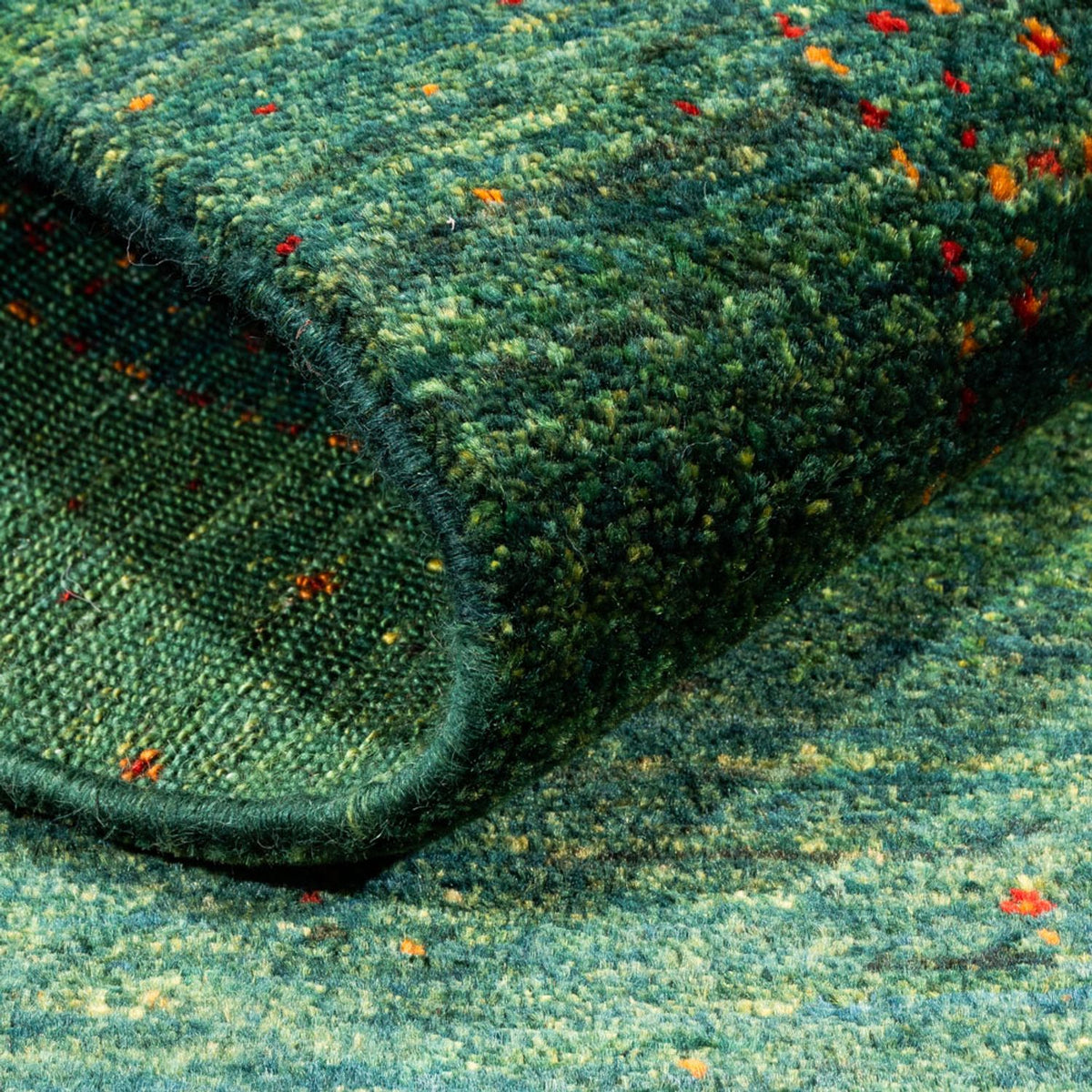 Gabbeh Tapijt - Loribaft Perzisch - 146 x 98 cm - groen