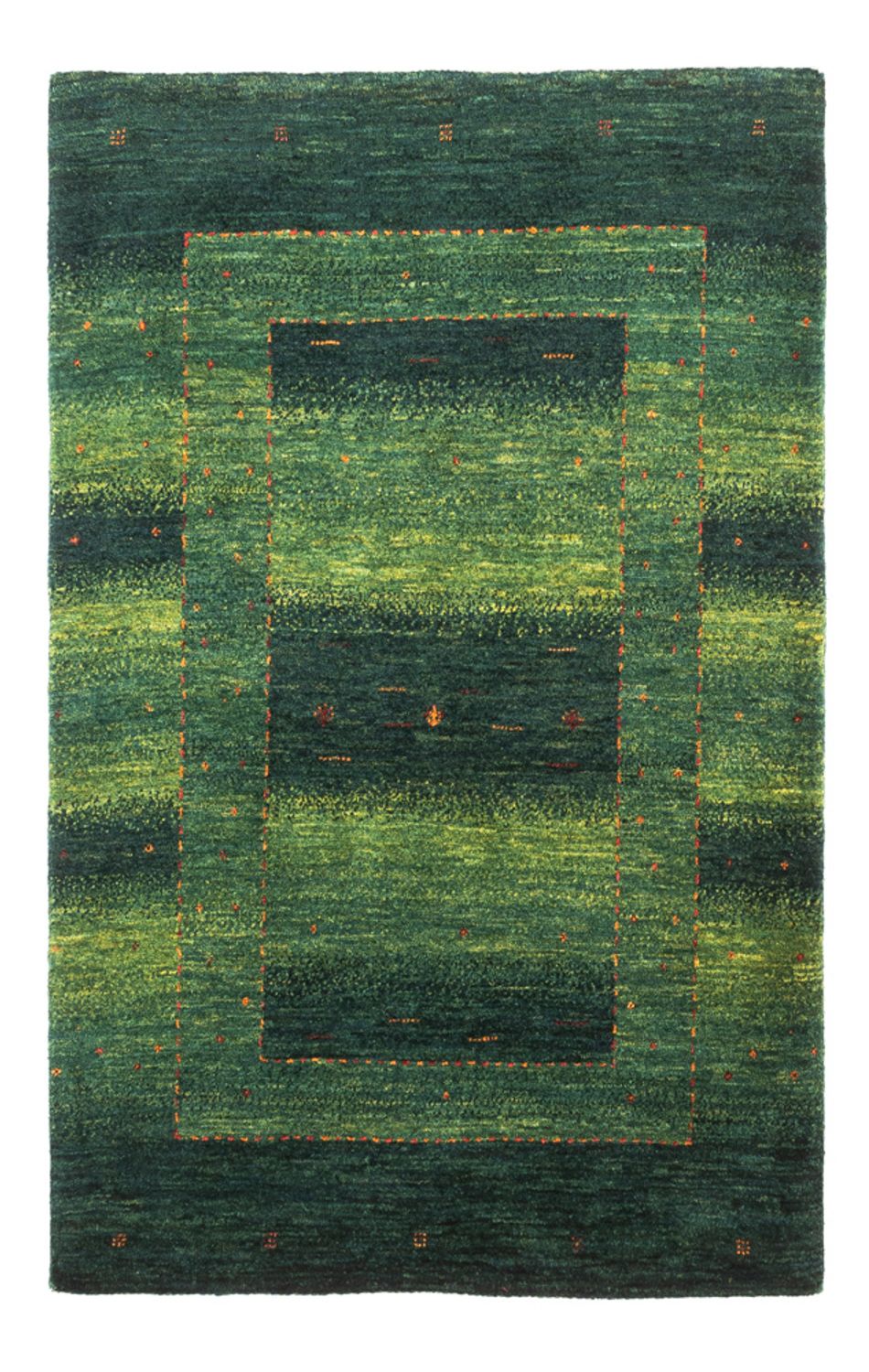 Gabbeh Tapijt - Loribaft Perzisch - 134 x 85 cm - groen