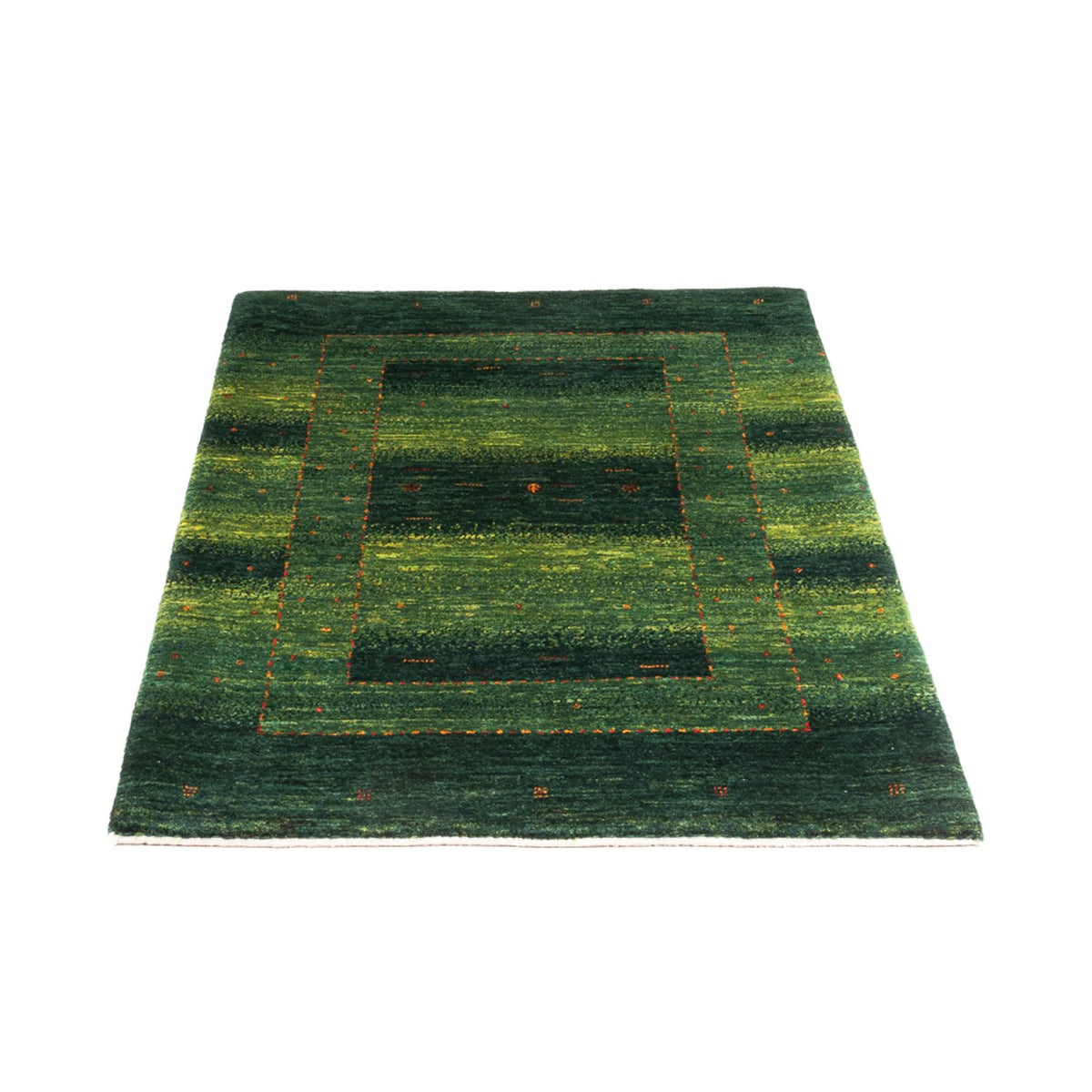 Gabbeh Tapijt - Loribaft Perzisch - 134 x 85 cm - groen