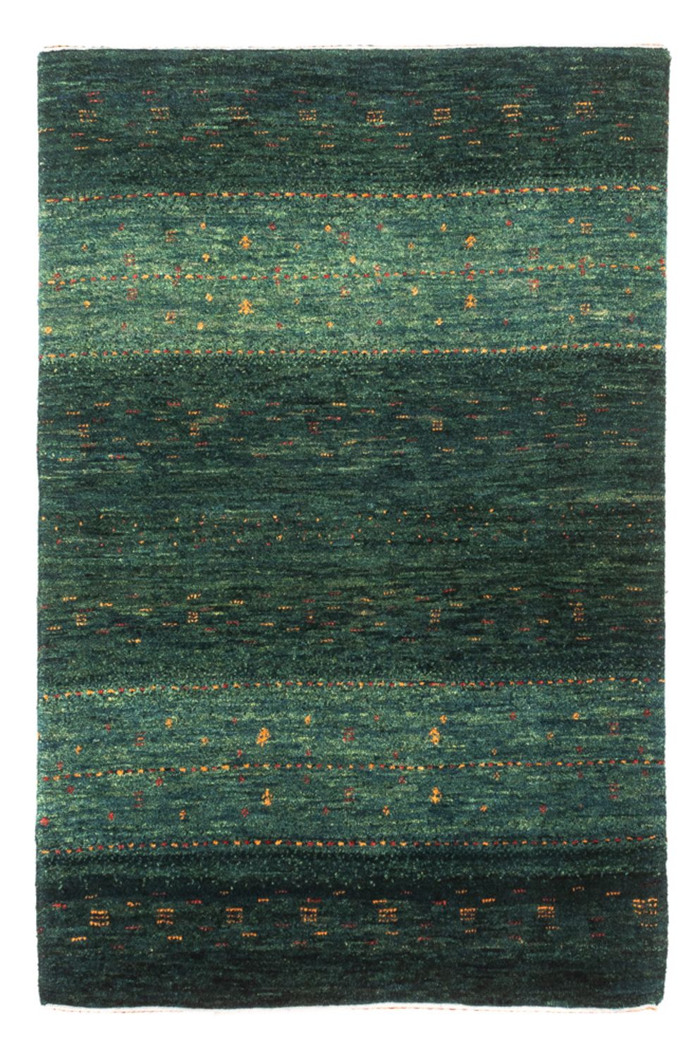 Gabbeh Tapijt - Loribaft Perzisch - 129 x 84 cm - groen