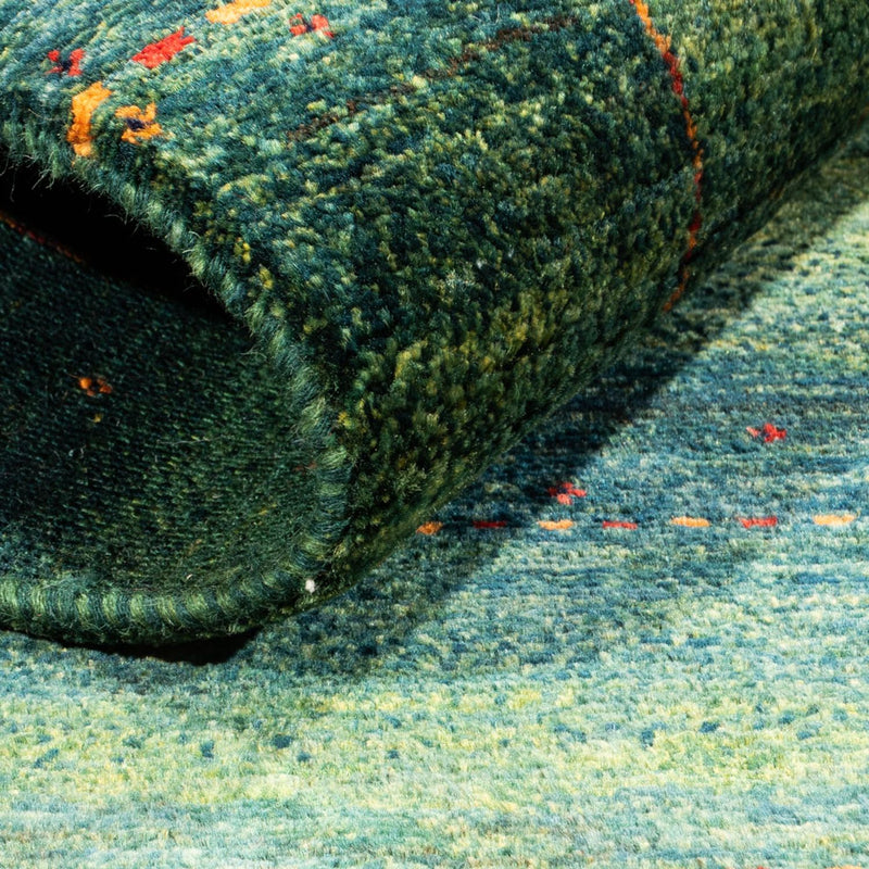 Gabbeh Tapijt - Loribaft Perzisch - 135 x 83 cm - groen