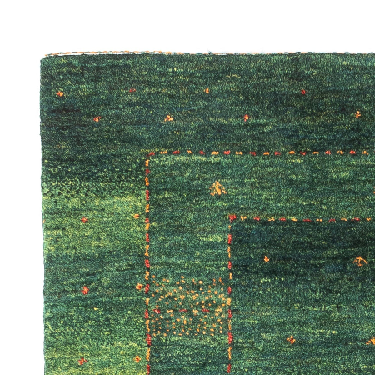 Gabbeh Tapijt - Loribaft Perzisch - 115 x 86 cm - groen
