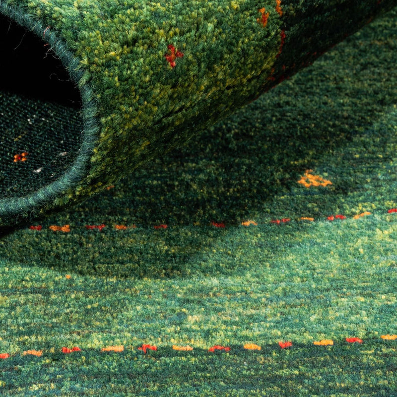 Gabbeh Tapijt - Loribaft Perzisch - 115 x 86 cm - groen