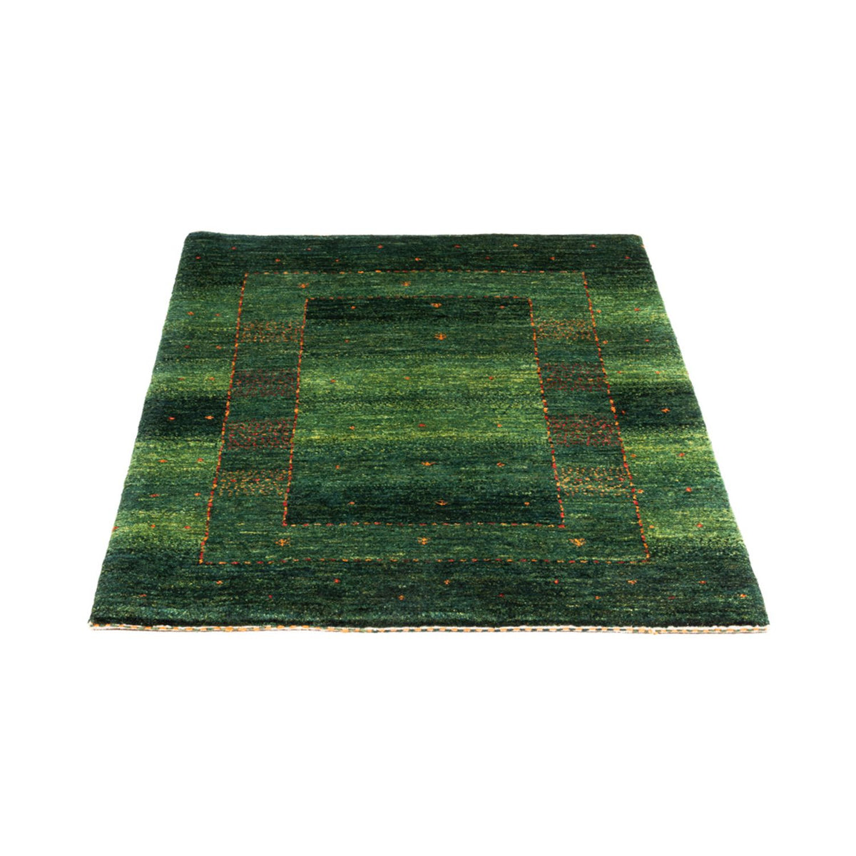 Gabbeh Tapijt - Loribaft Perzisch - 115 x 86 cm - groen