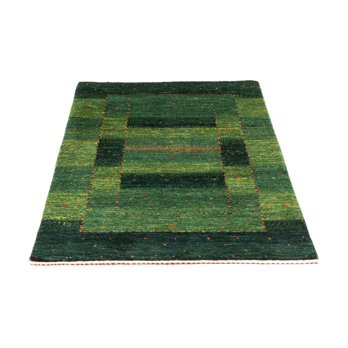 Gabbeh Tapijt - Loribaft Perzisch - 136 x 84 cm - groen