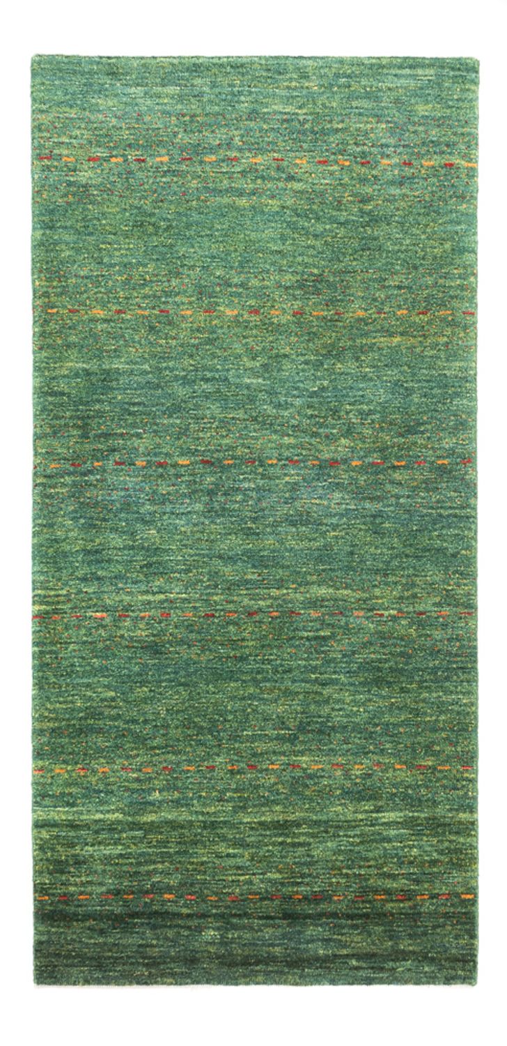 Gabbeh Tapijt - Loribaft Perzisch - 140 x 70 cm - groen