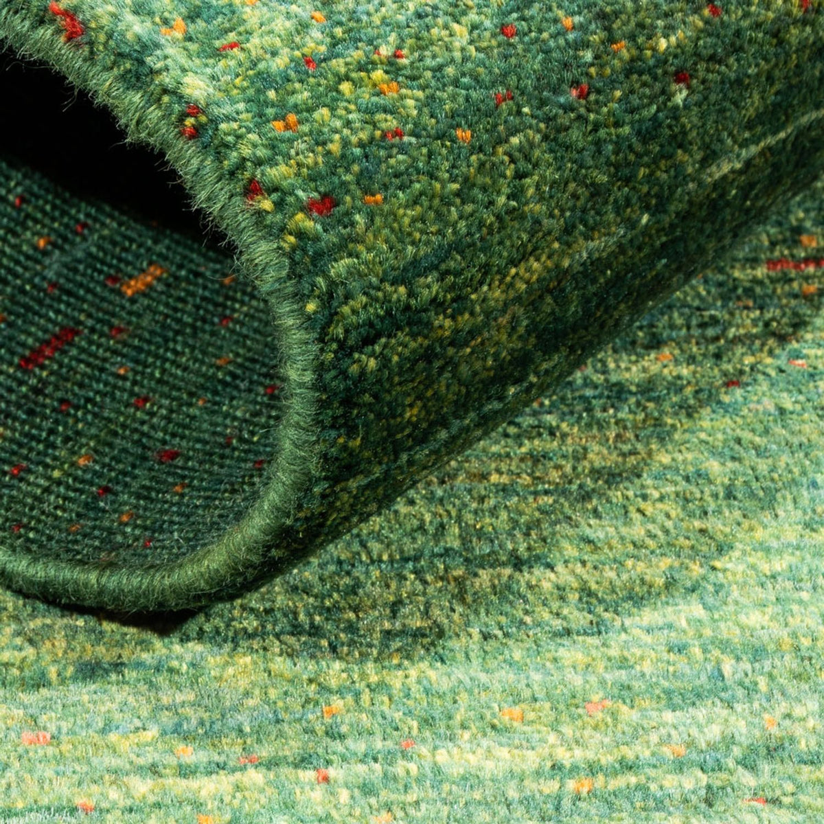 Gabbeh Tapijt - Loribaft Perzisch - 140 x 70 cm - groen