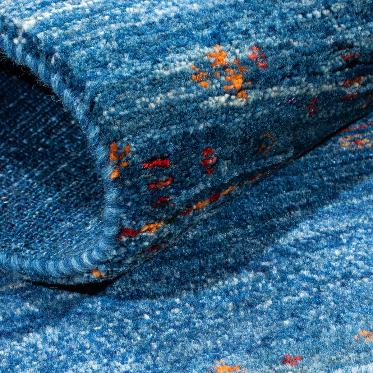 Gabbeh Tapijt - Loribaft Perzisch - 120 x 80 cm - blauw