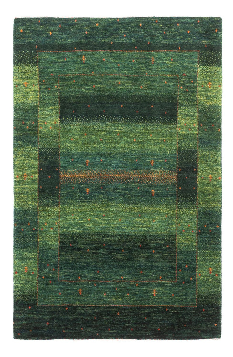 Gabbeh Tapijt - Loribaft Perzisch - 129 x 82 cm - groen