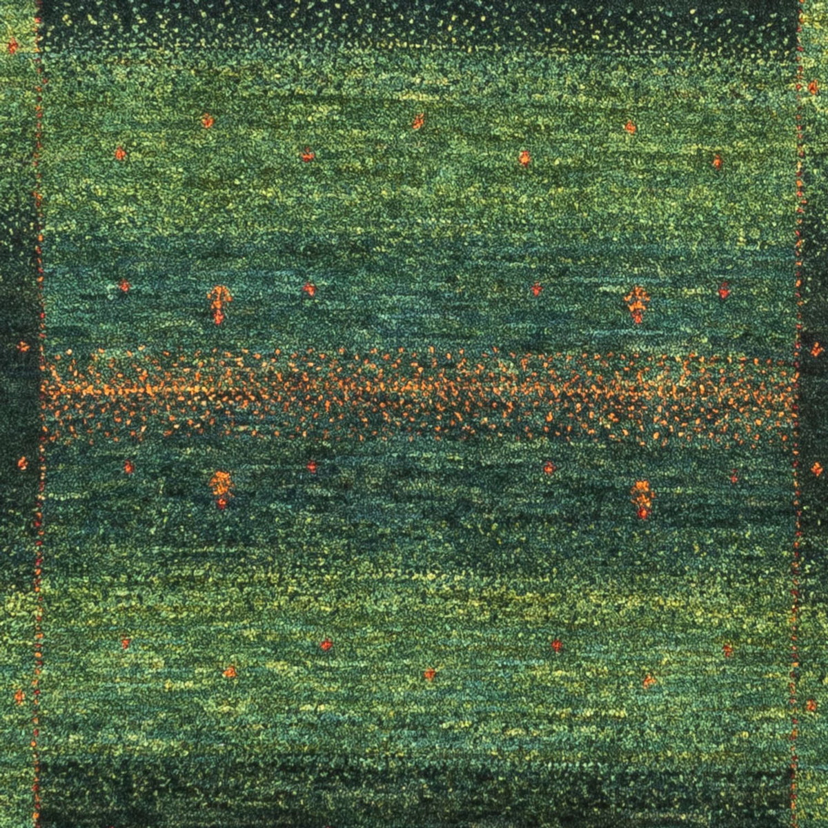 Gabbeh Tapijt - Loribaft Perzisch - 129 x 82 cm - groen